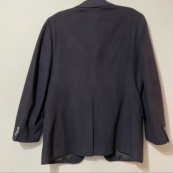 Di Benedetto Cashmere & Wool Blend Navy Blue Mens Blazer - Picture 6 of 8
